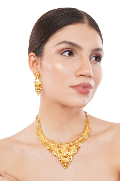 1 Gram GOLD PLATED Necklace Set