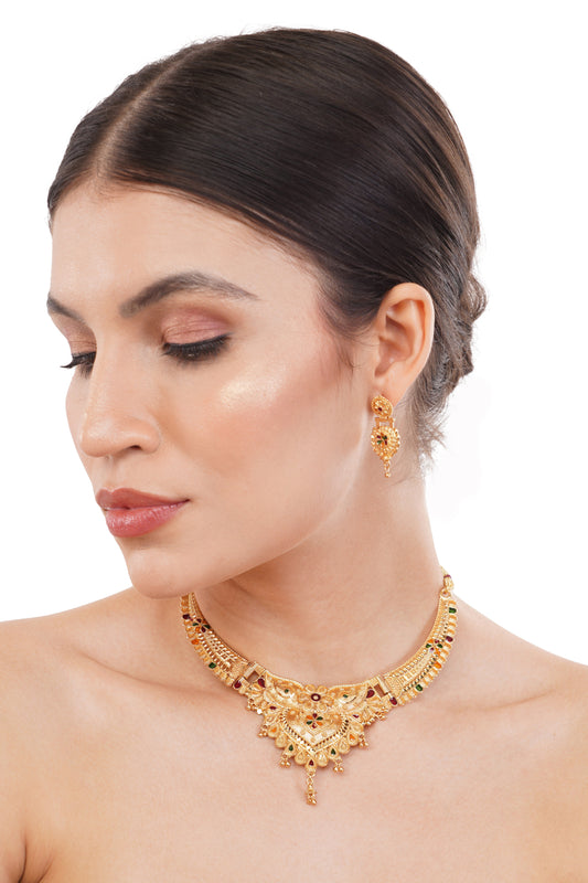 1 Gram GOLD PLATED Necklace Set