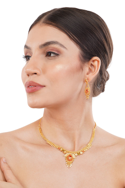 1 Gram GOLD PLATED Necklace Set