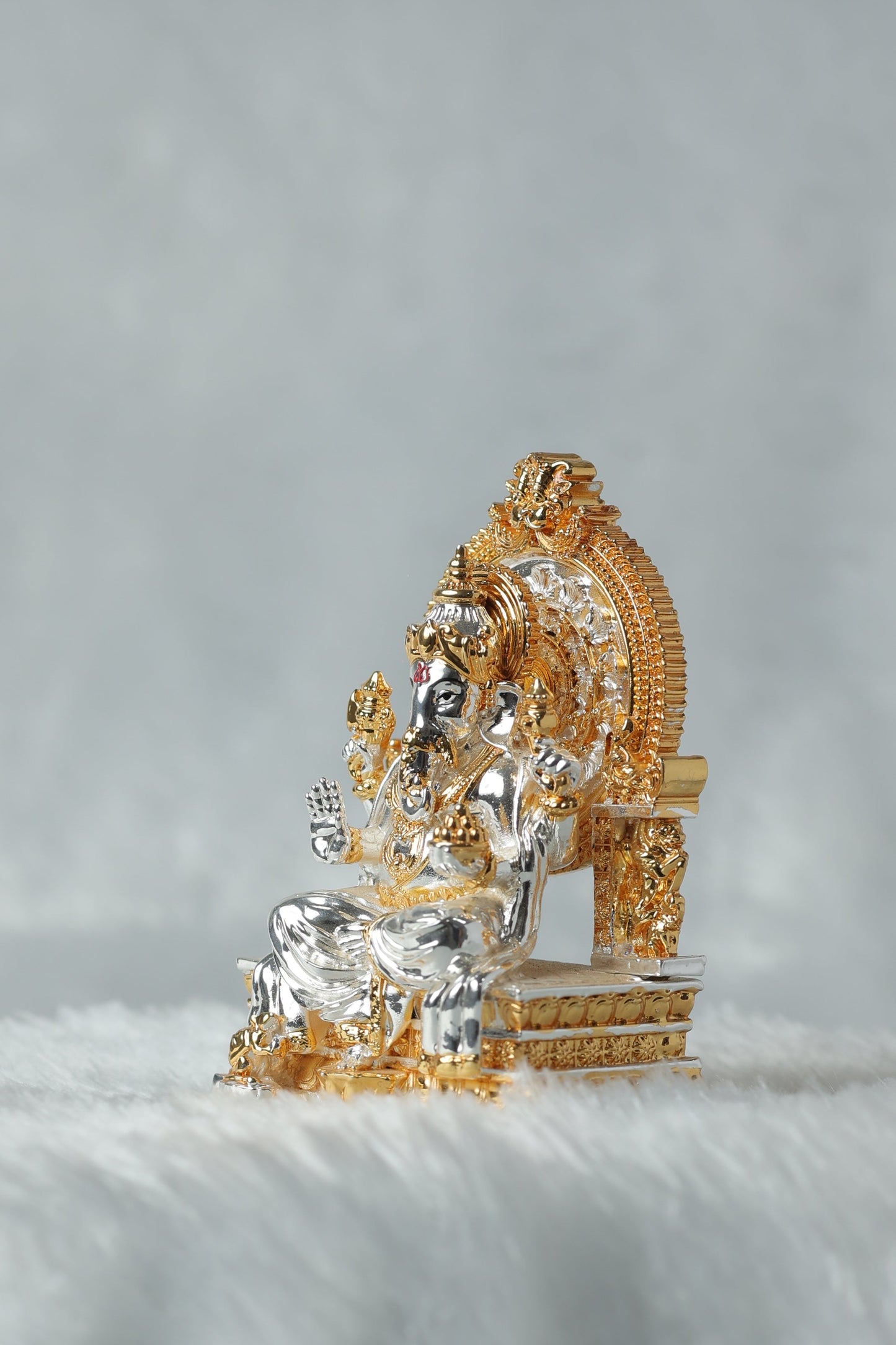 Gold and silver plated Ganpati