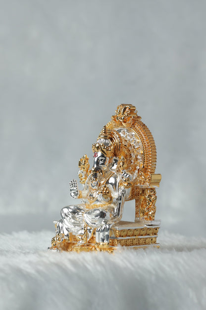 Gold and silver plated Ganpati