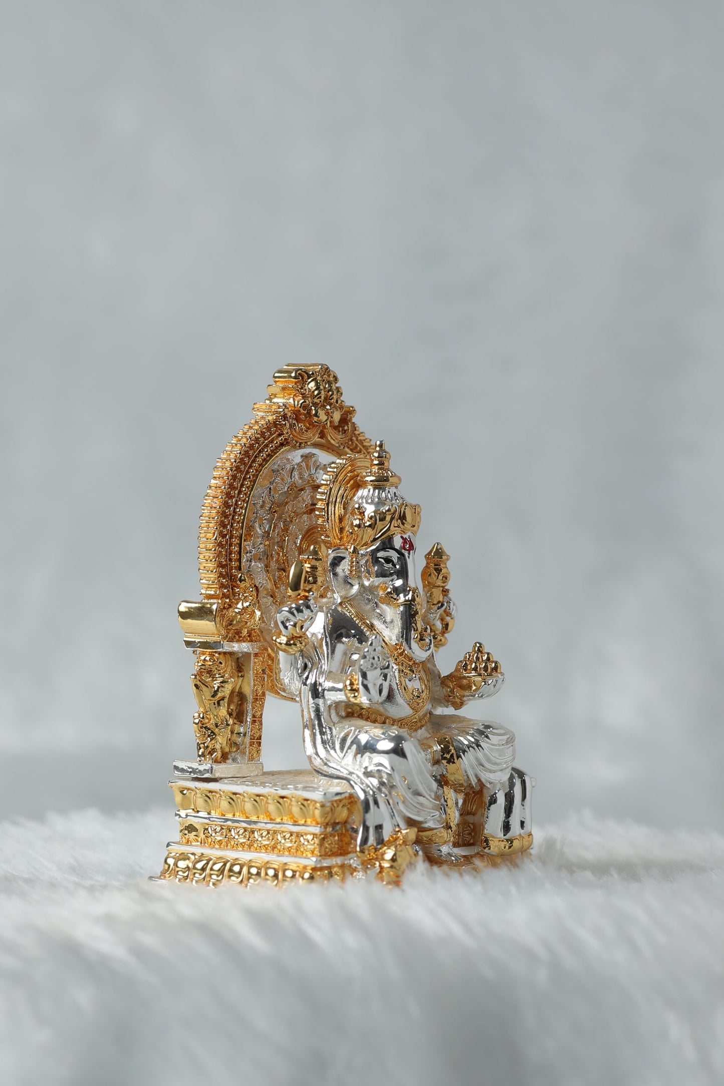 Gold and silver plated Ganpati