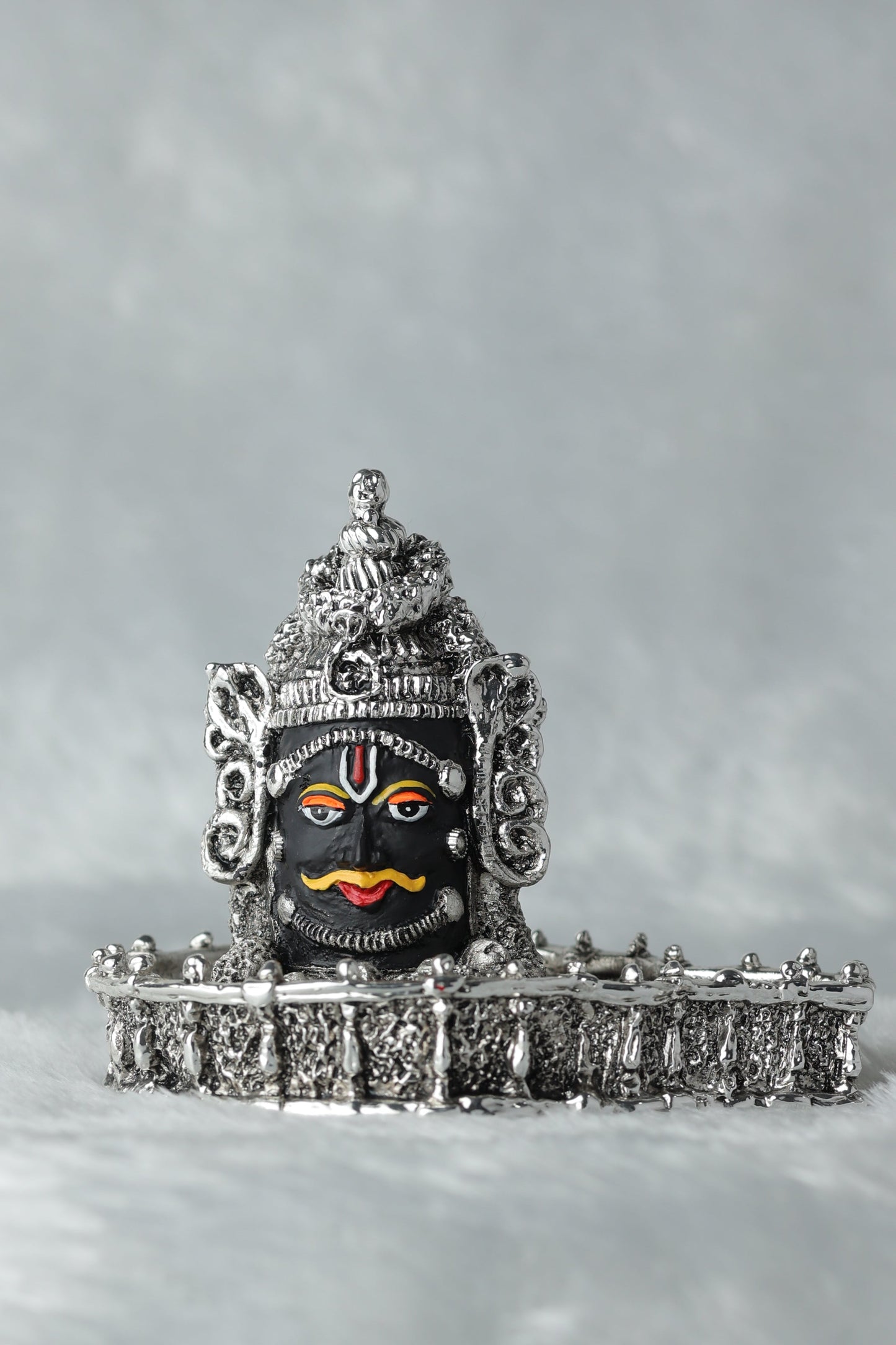 Shani maharaj Silver plated Antique Finish