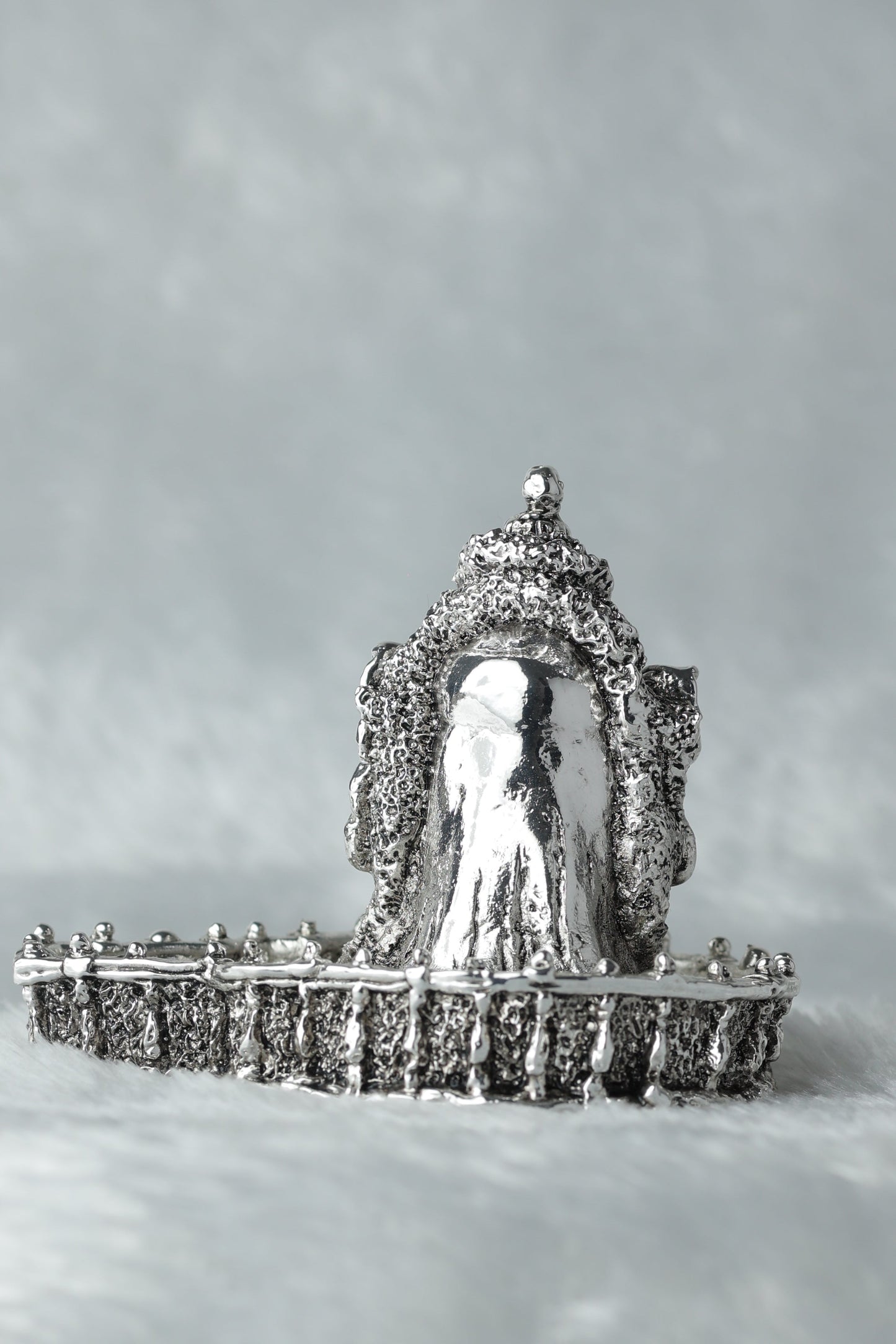 Shani maharaj Silver plated Antique Finish