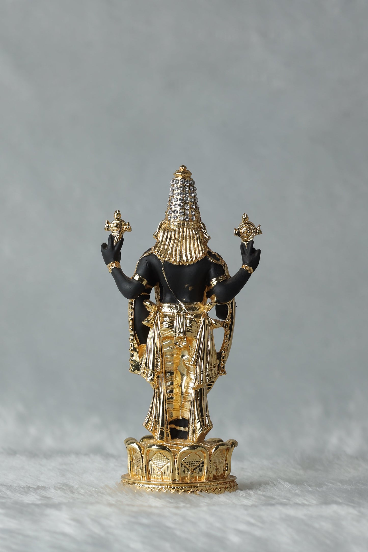 Gold Plated Loord Tirupati Balaji with dimond work