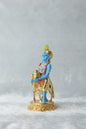 Gold plated Krishana with calf blue Colour