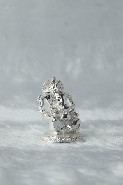 Silver plated Ganpati